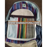 BackPack/100% cotton and Hemp backpack/Backpack bags