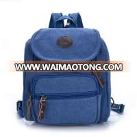 factory direct sale high quality fashionable canvas backpack school bag